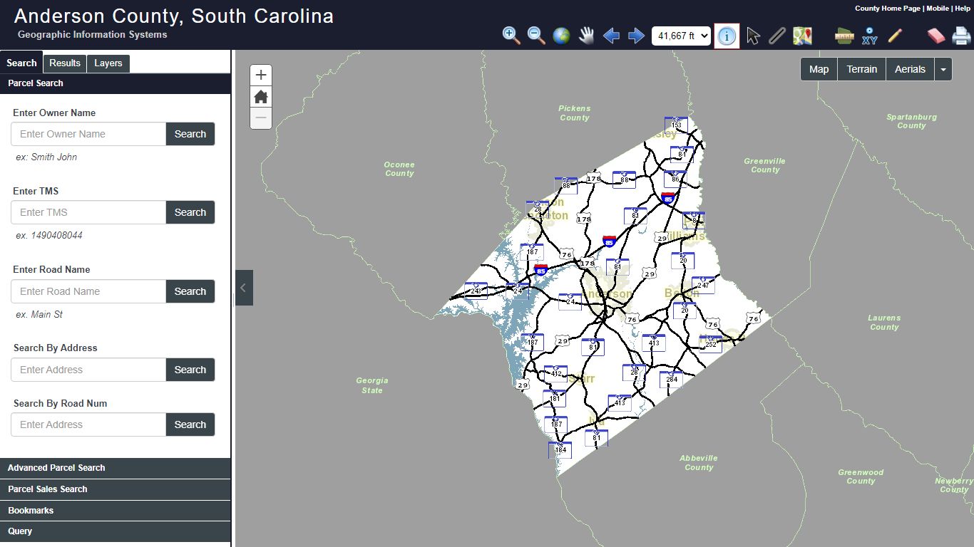 Anderson County, South Carolina GIS